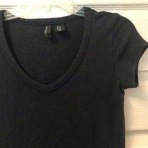 Cynthia Rowley Navy Crewneck Short Sleeve Tee